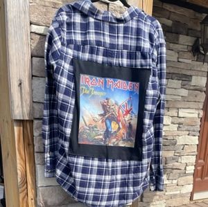 IRON MADEN - FLANNEL SHIRT (LARGE)